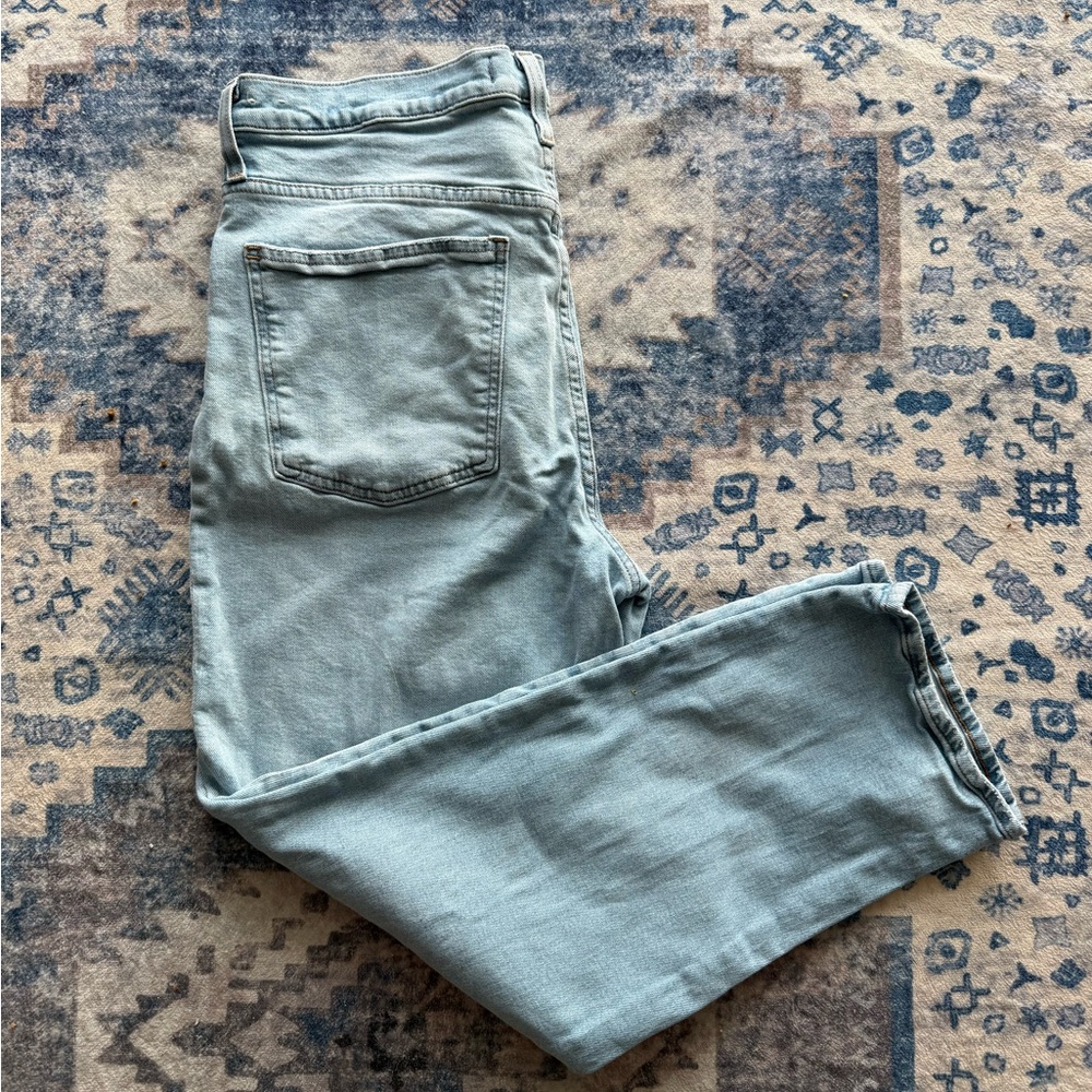 Madewell Women's Straight Leg Blue Jeans - Picture 2 of 9